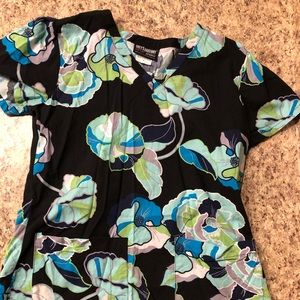 Floral Grey’s Anatomy scrub top